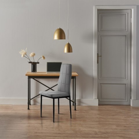 ModernHome Zestaw krzesła tapicerowane do jadalni i salonu 4szt szare