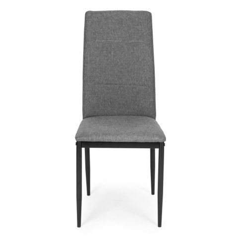 ModernHome Komplet 4 krzeseł krzesło do jadalni i salonu szare ModernHome ModernHome Komplet 4 krzeseł krzesło do jadalni i salonu szare ModernHome